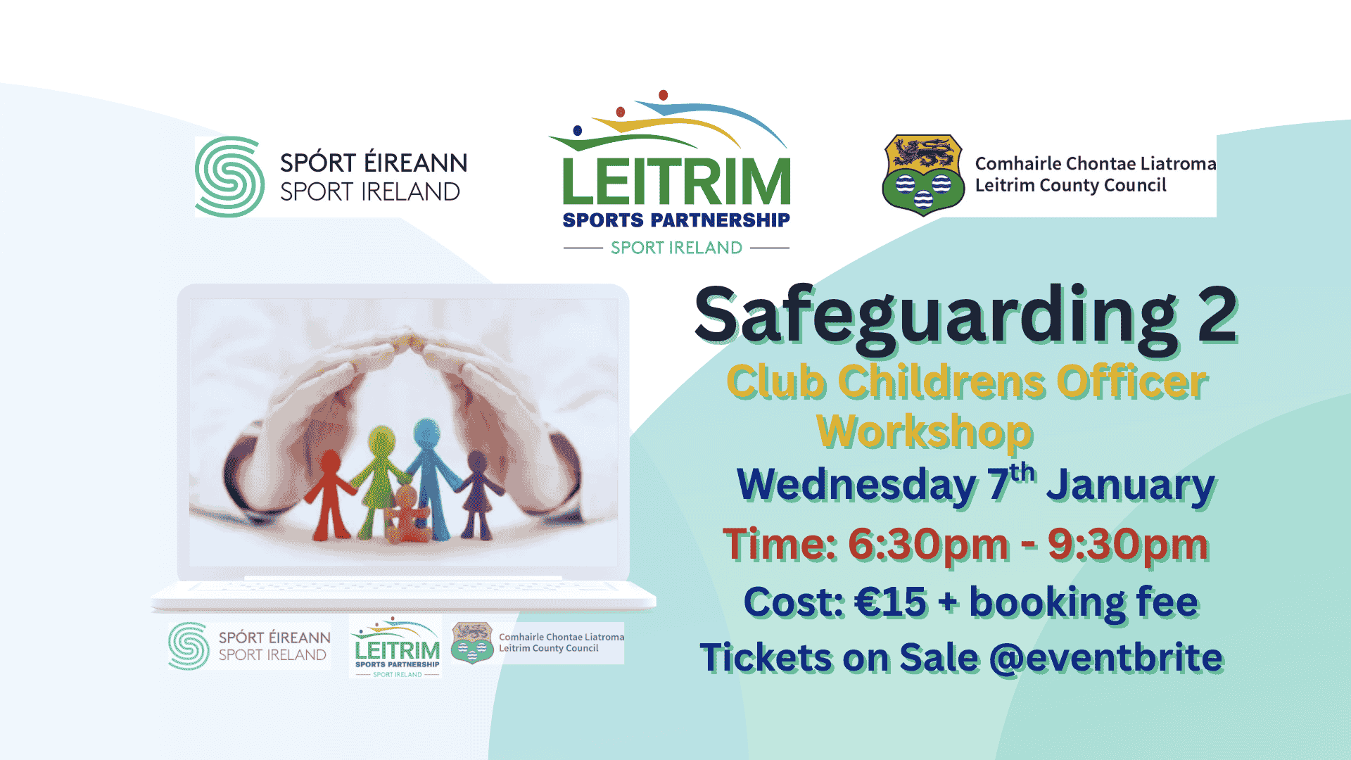 Safeguarding 2 poster details on eventbrite boking page